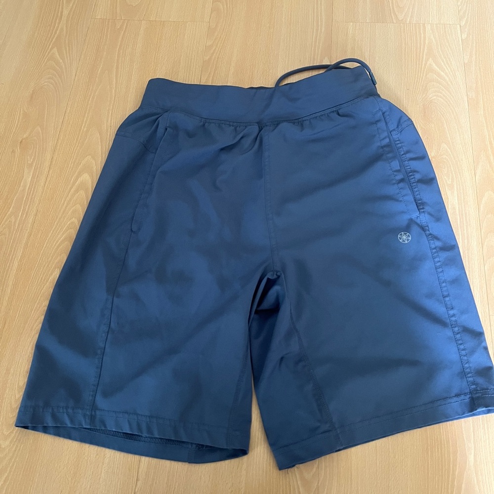 GAIAM Blue Athletic Shorts Lightweight Moisture-Wicking